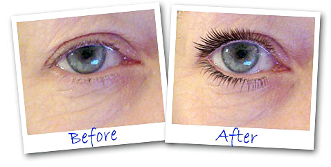 Eye Lash Accelerator bofore and after